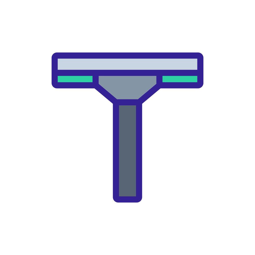 microfiber mop icon vector outline illustration