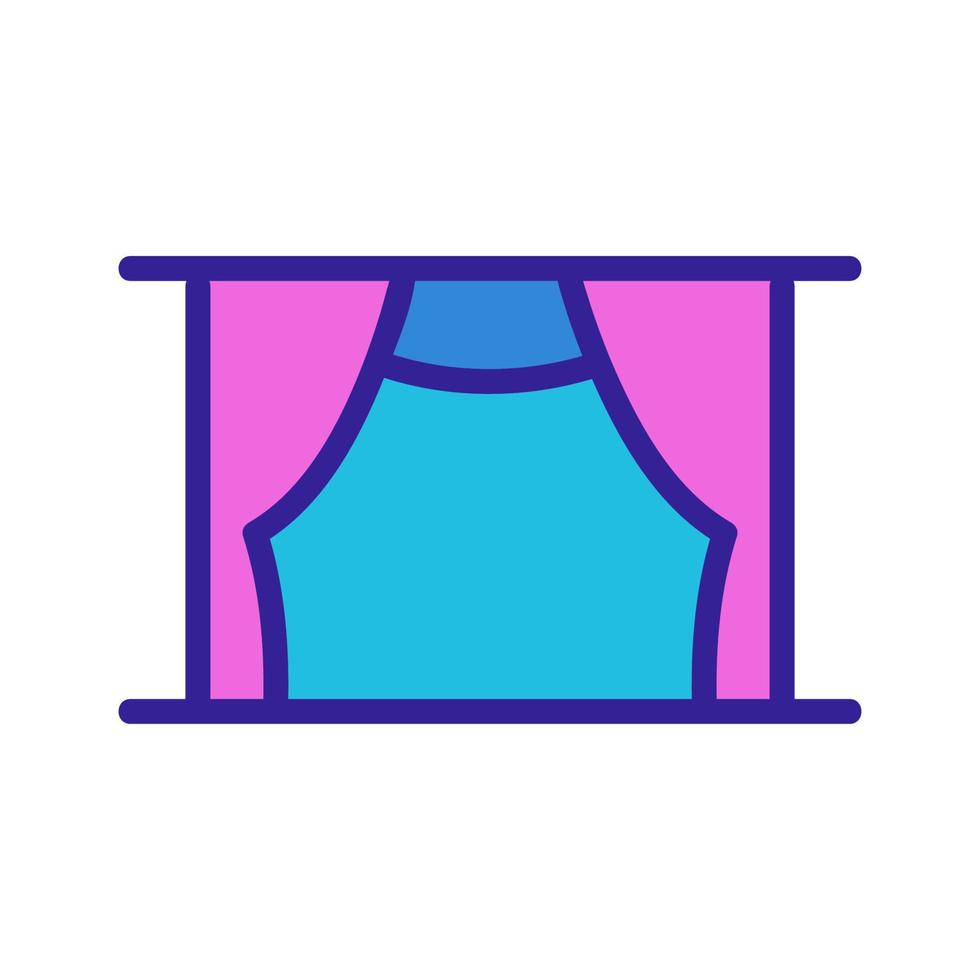 scene icon vector. Isolated contour symbol illustration vector