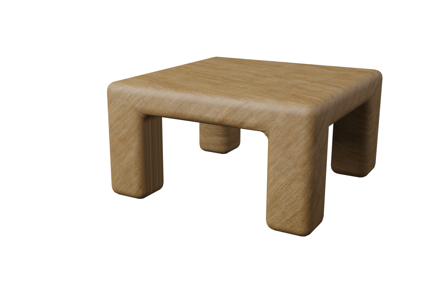 holztisch realistische 3d-illustration png