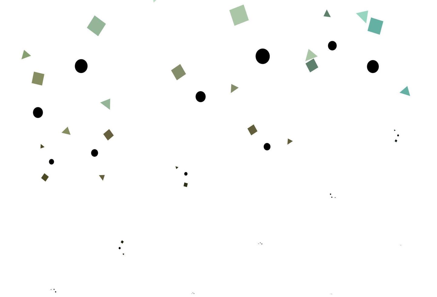 textura de vector verde claro en estilo poli con círculos, cubos.
