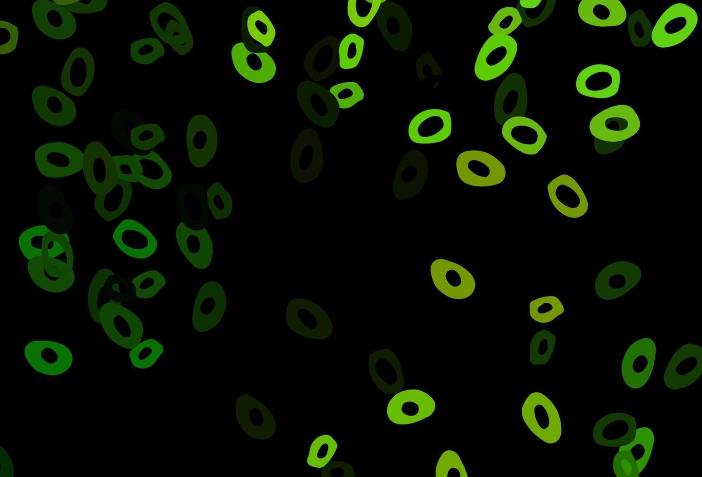 Dark Green vector layout with circle shapes.