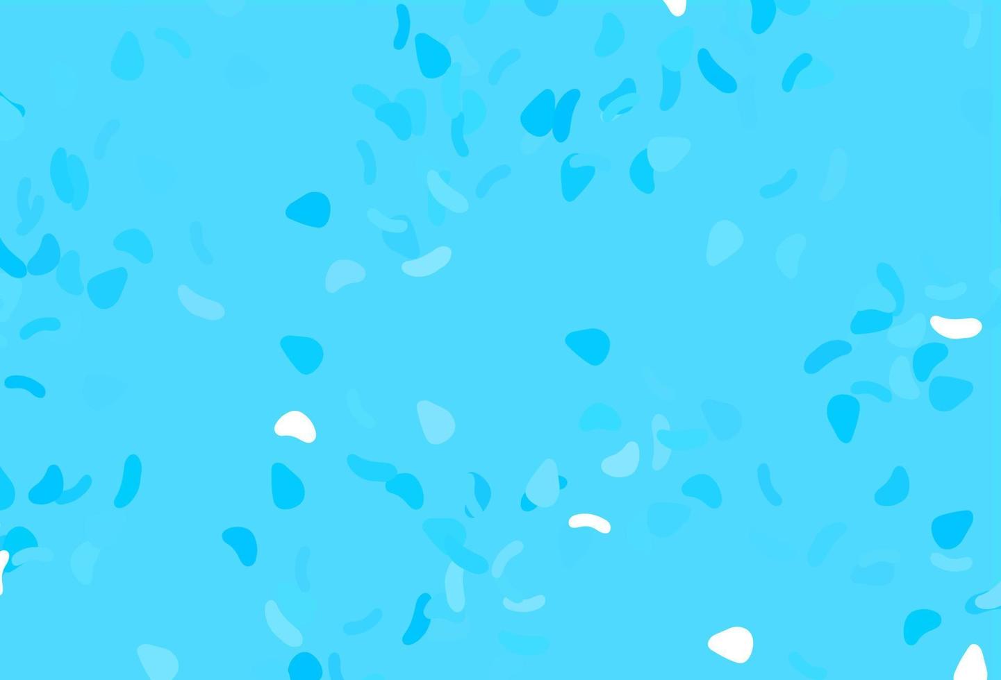 Light BLUE vector template with memphis shapes.