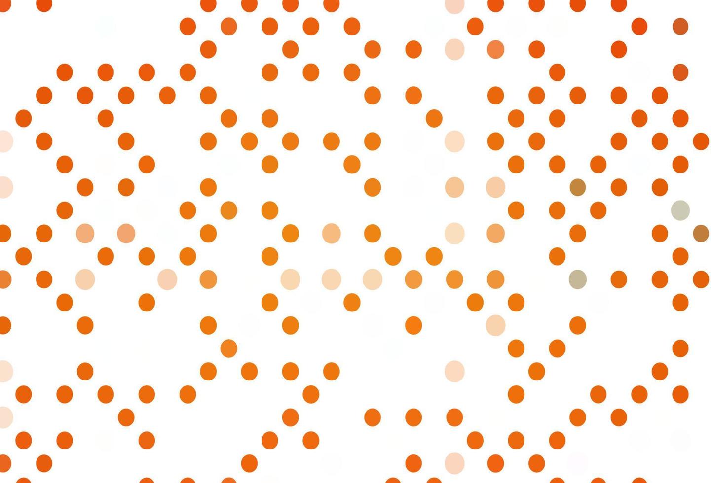 Light Orange vector background with bubbles.