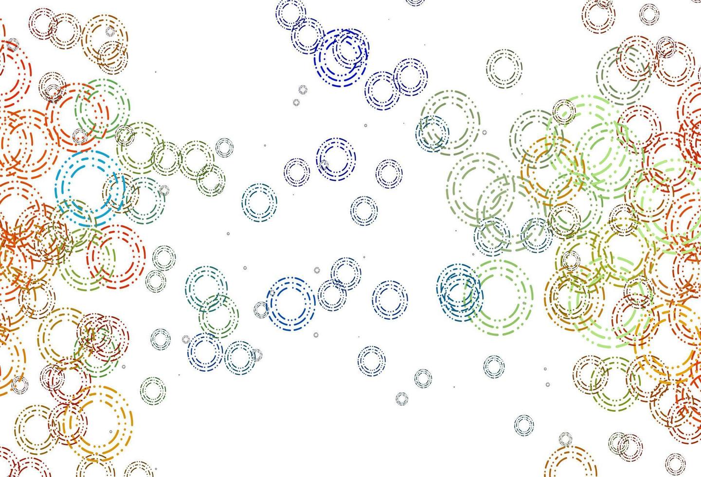 Light Multicolor, Rainbow vector pattern with spheres.