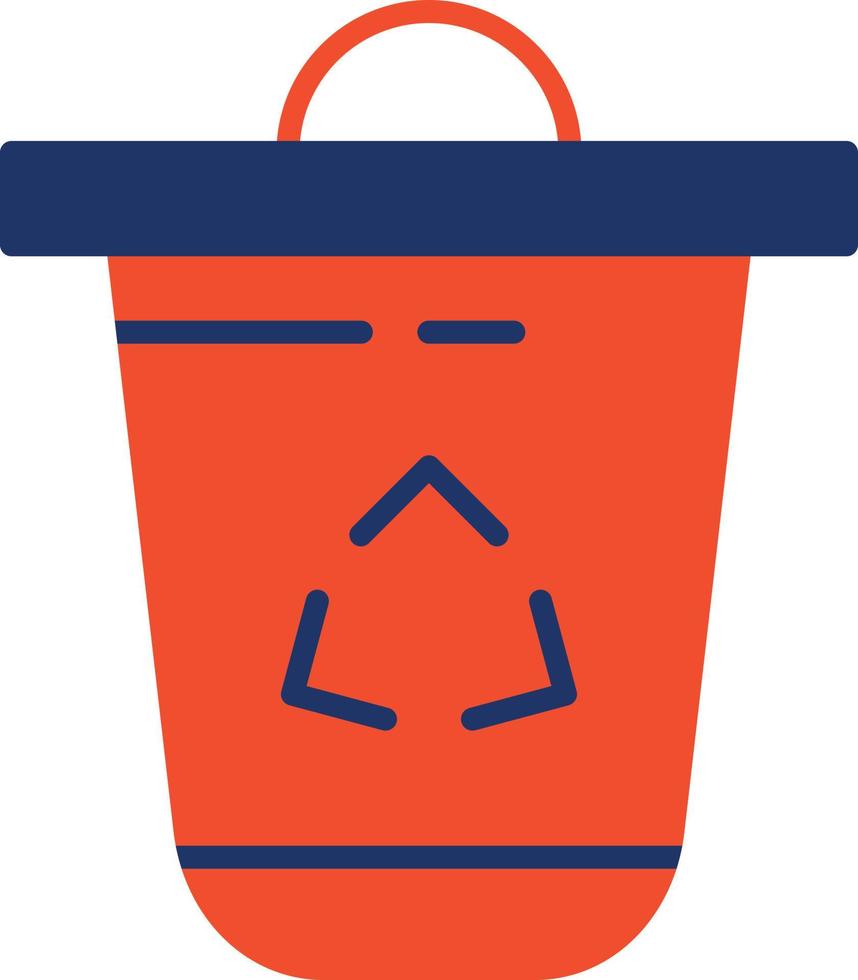 Rubbish Color Icon vector