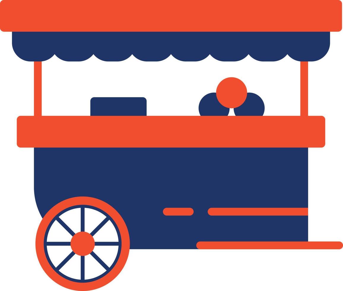 Food Stand Color Icon vector
