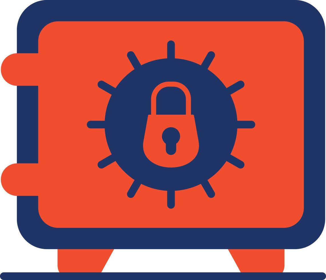 Safebox Color Icon vector