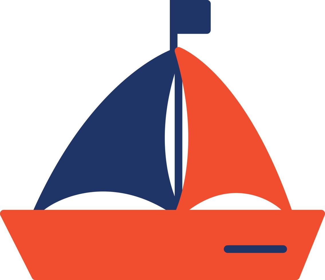 Boat Color Icon vector