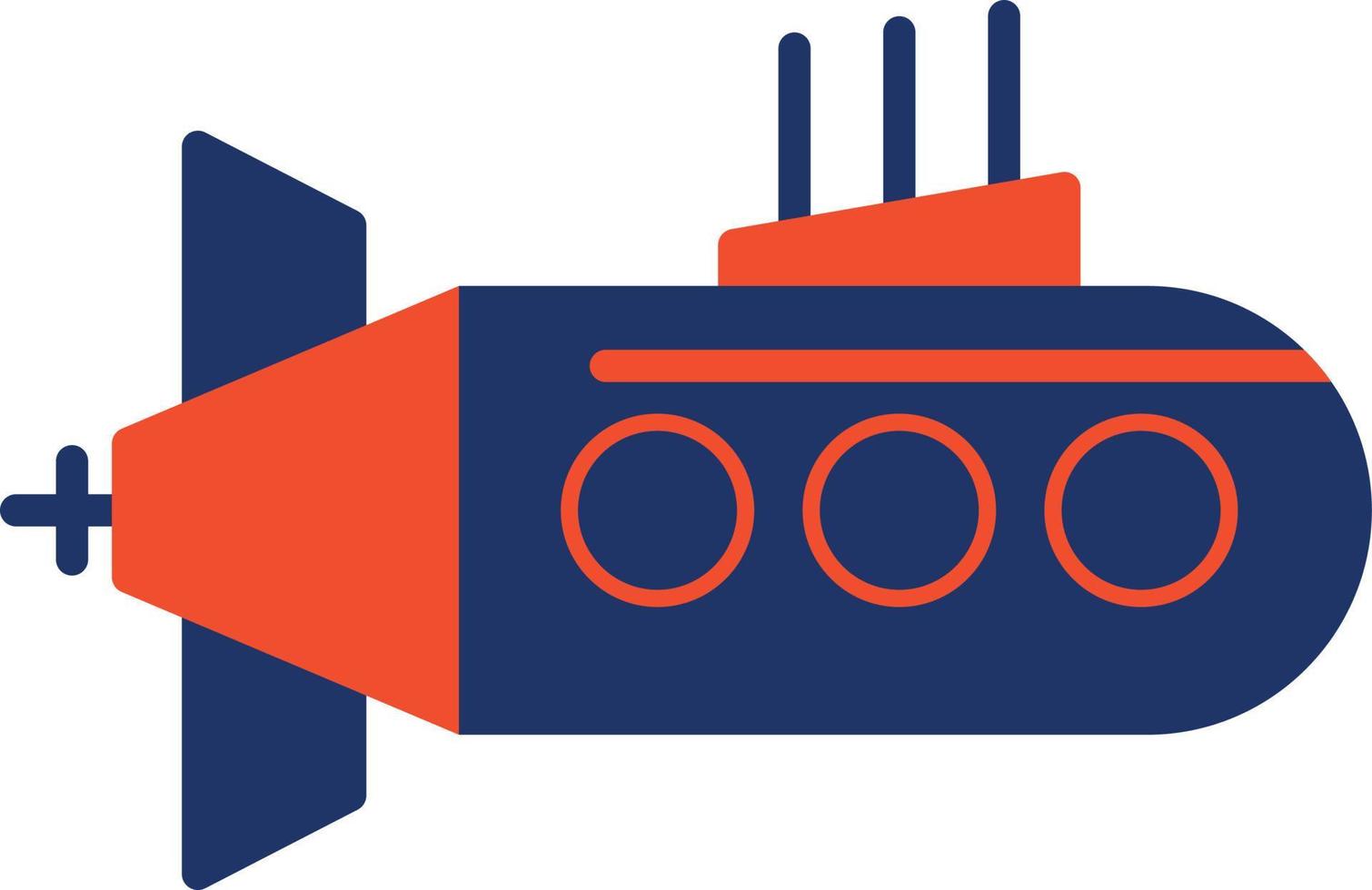 Submarine Color Icon vector