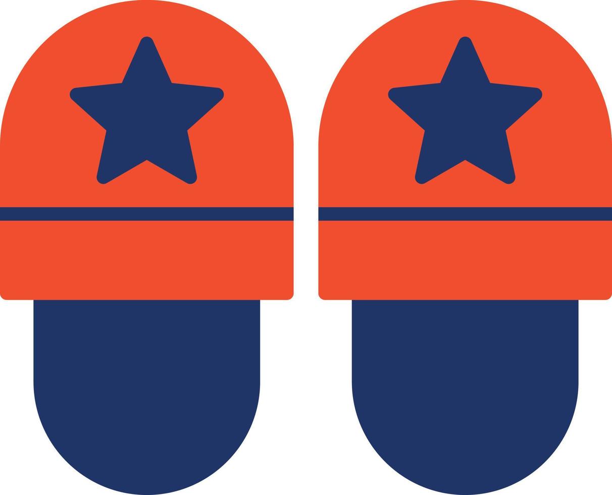 Slippers Color Icon vector