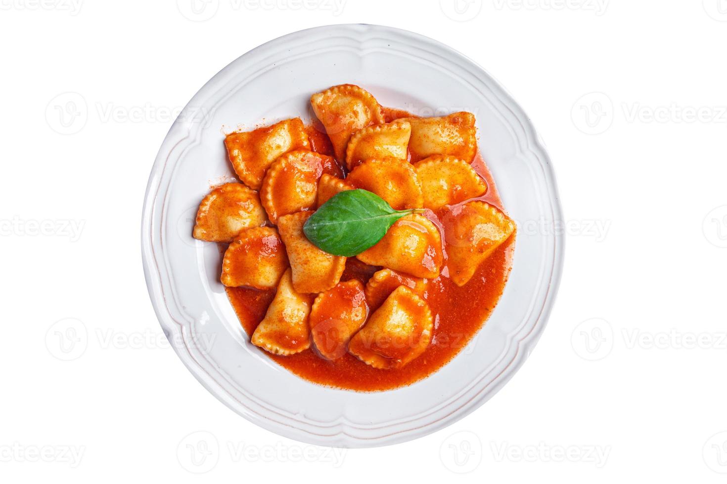 ravioli fish stuffed pasta tomato sauce fresh dish healthy meal food snack diet on the table copy space food background photo