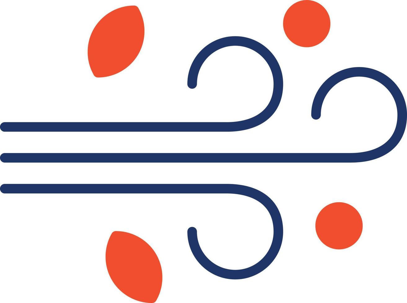Wind Color Icon vector