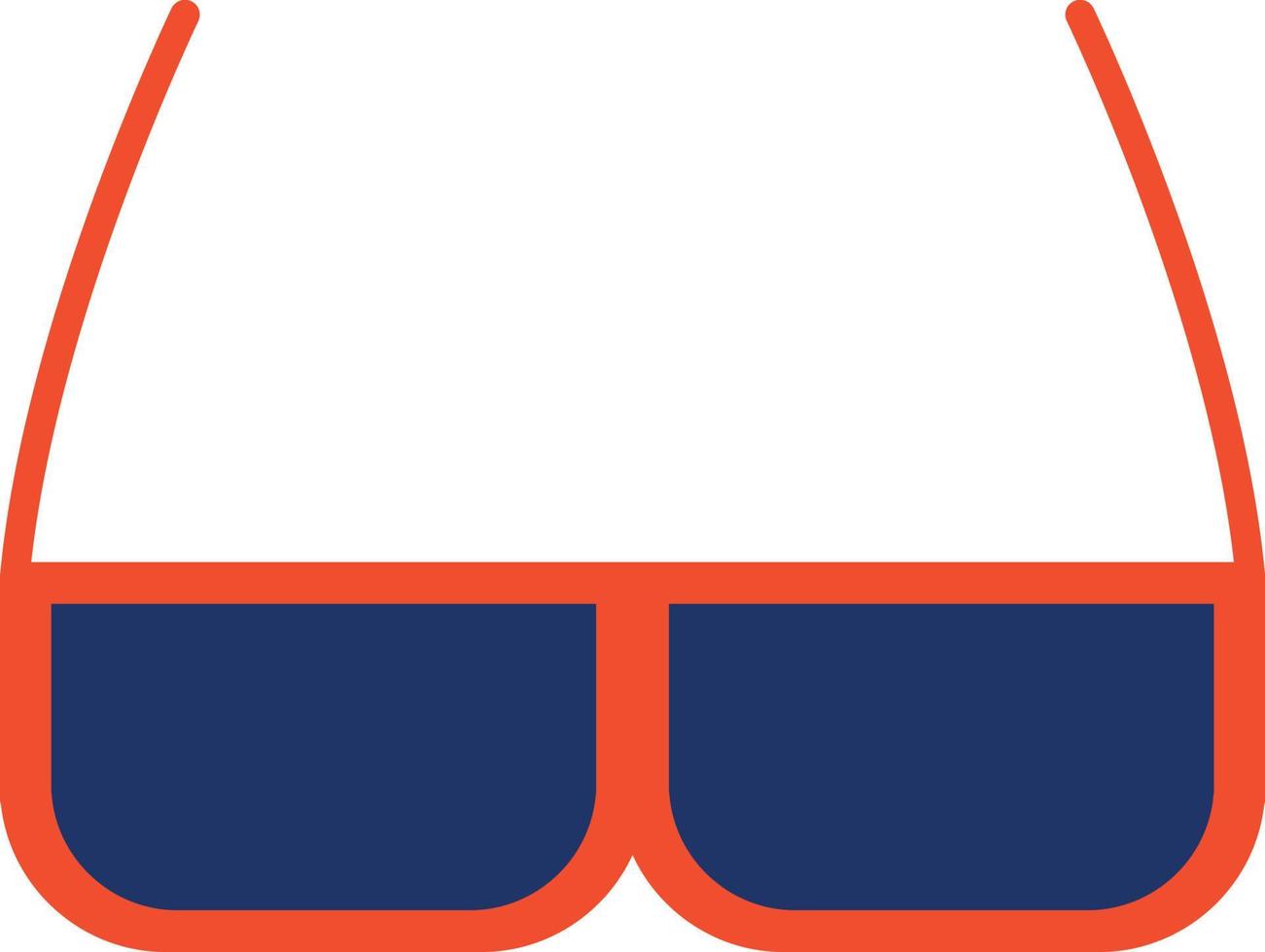 Goggles Color Icon vector