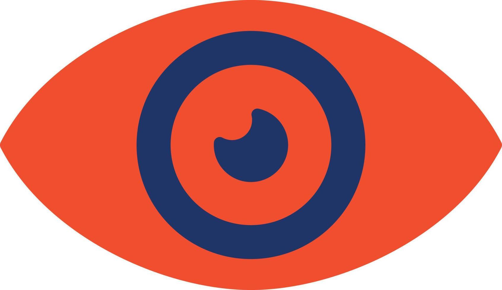 Eye Donate Color Icon vector