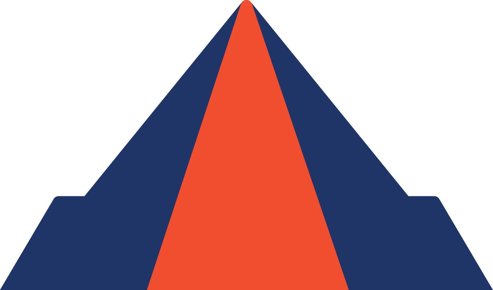 Pyramid Color Icon vector
