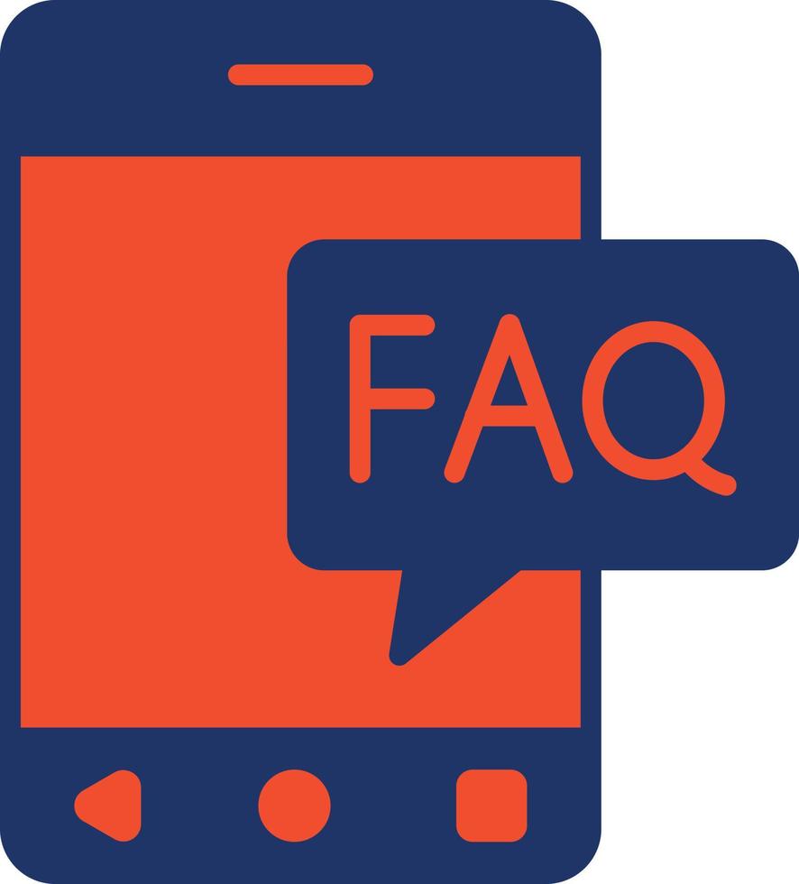 FAQ Color Icon vector