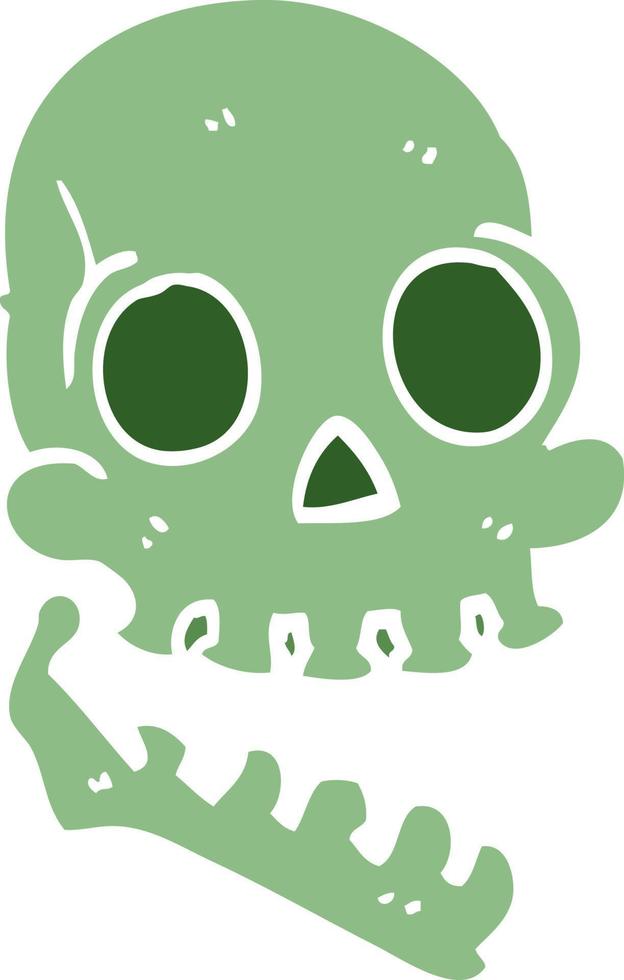 cartoon doodle happy skull vector