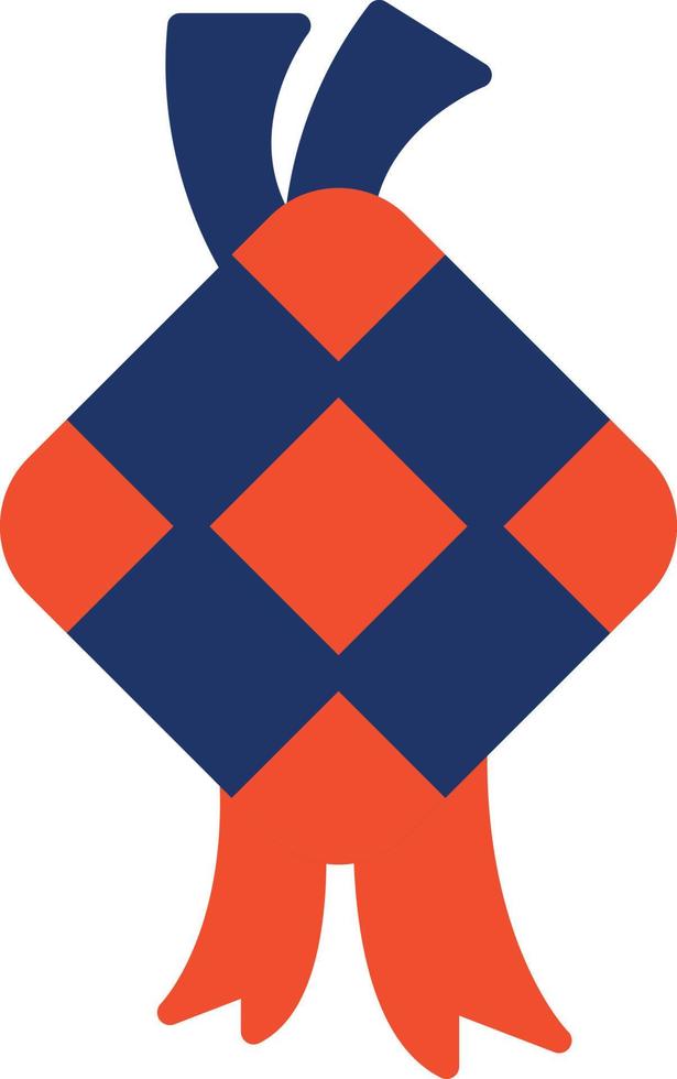 icono de color de ketupat vector