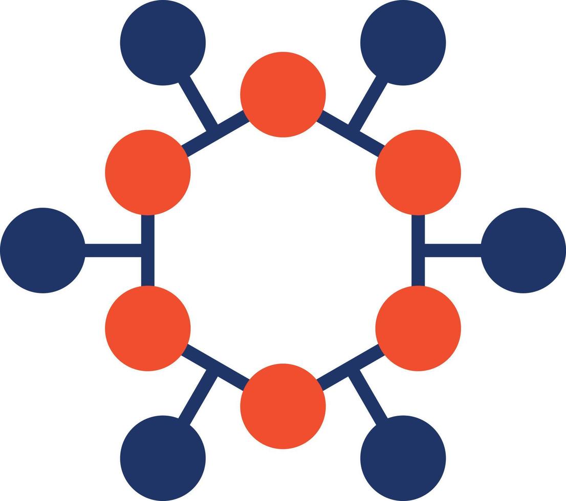 Atom Structure Color Icon vector