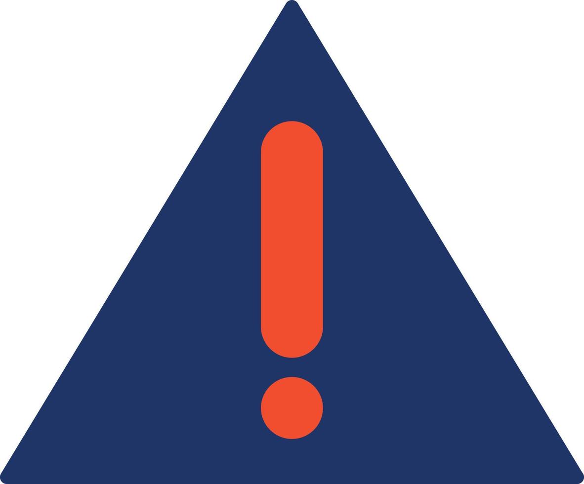 Warning Sign Color Icon vector