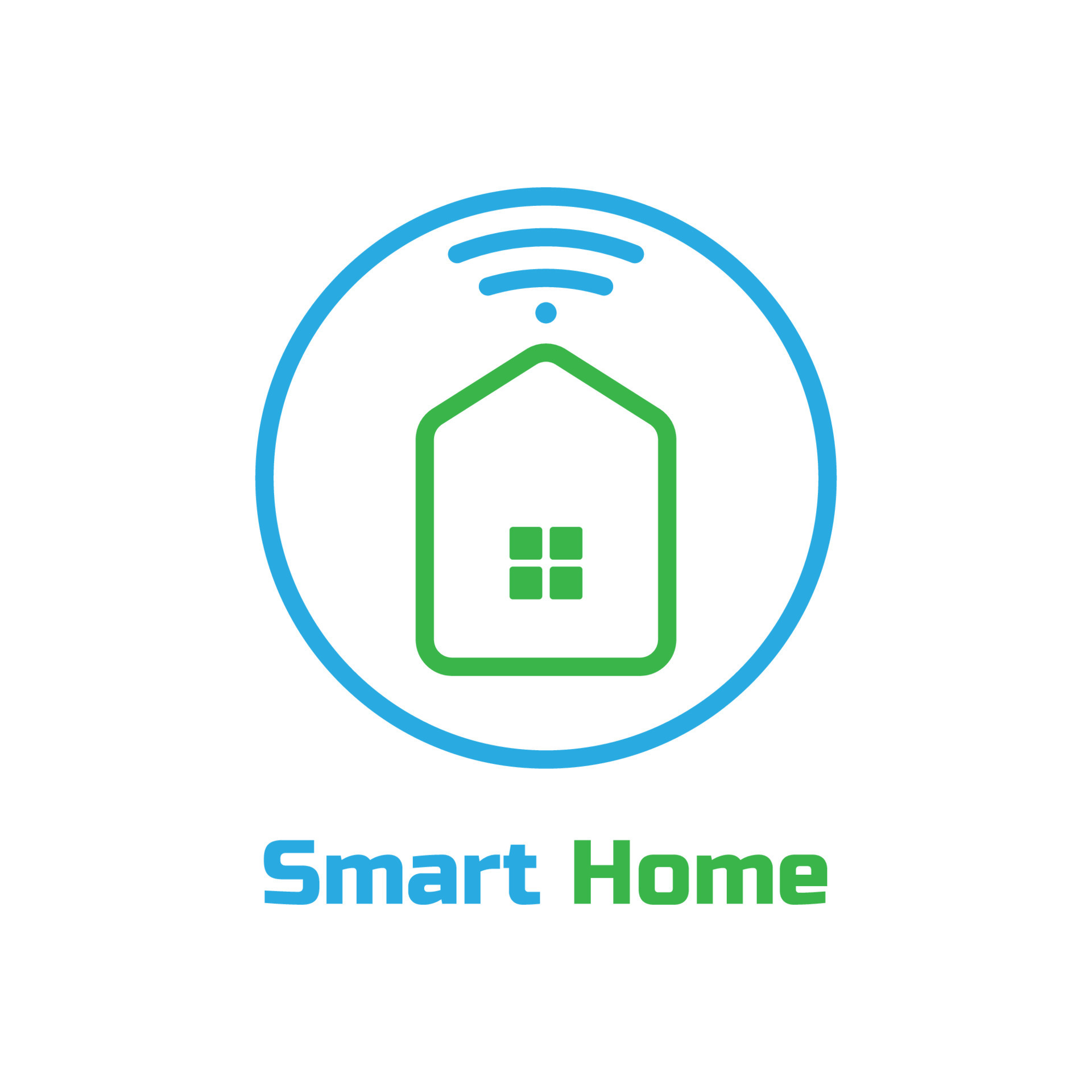 smart home logo design inspiration. vector illustration 9860438 Vector