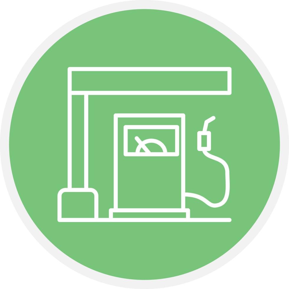 15 - Gas Station Line Circle vector