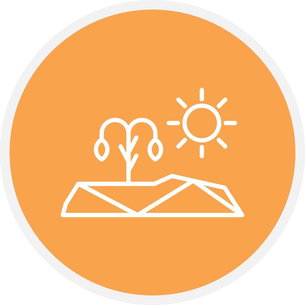 Drought Line Circle vector