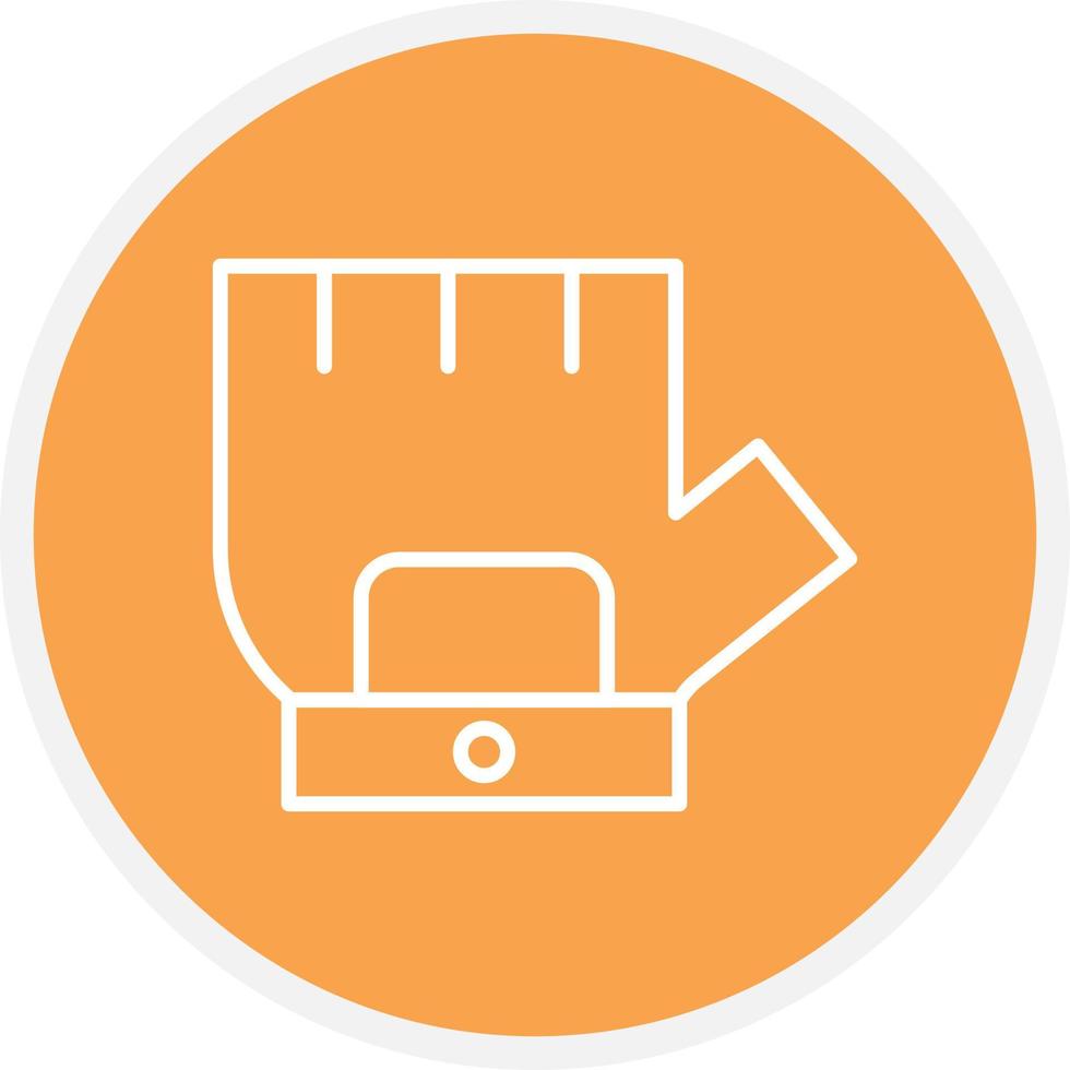 Cycling Gloves Line Circle vector