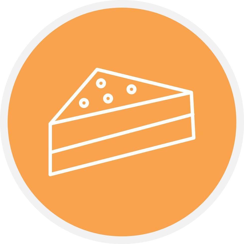 Cake Line Circle vector