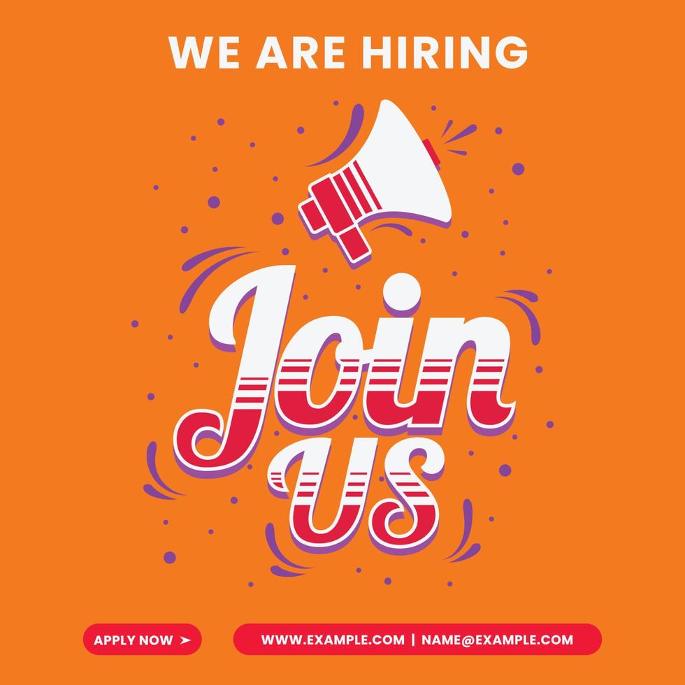 We are hiring, Hiring Job recruitment banner , Job vacancy vector