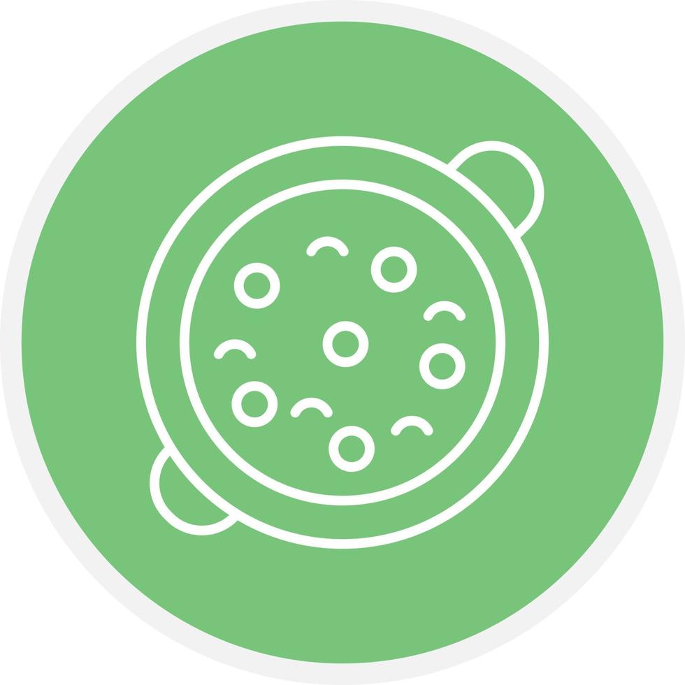 Paella Line Circle vector
