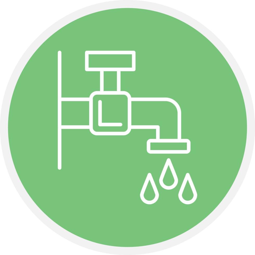 Water Tap Line Circle vector