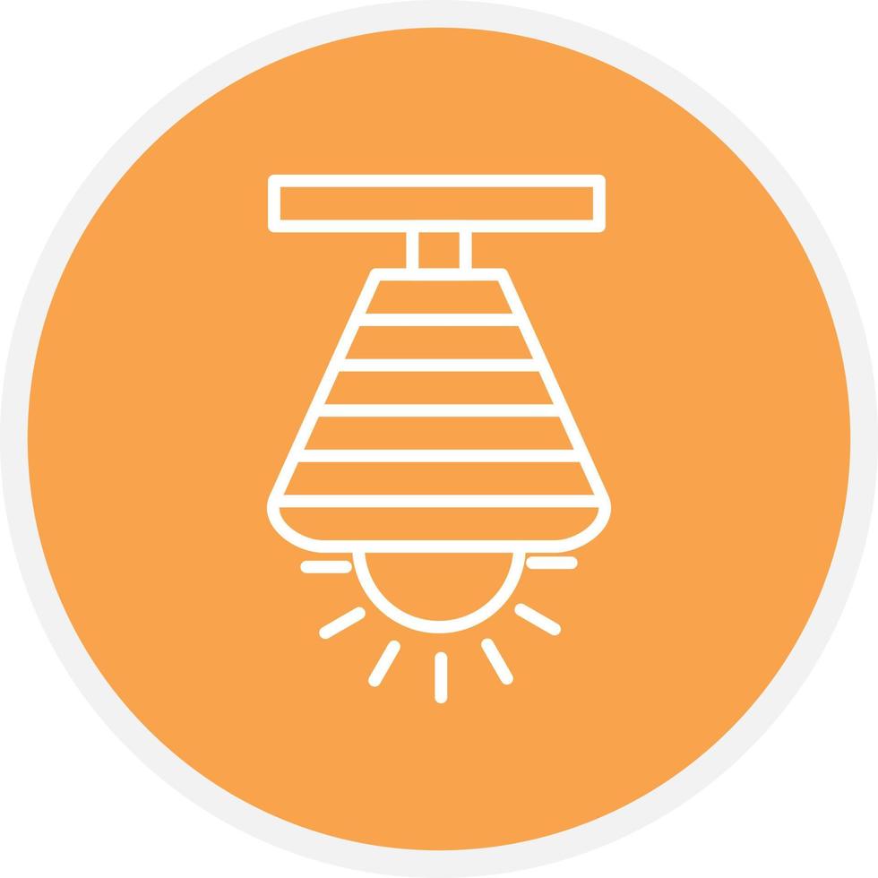 Lamp Line Circle vector