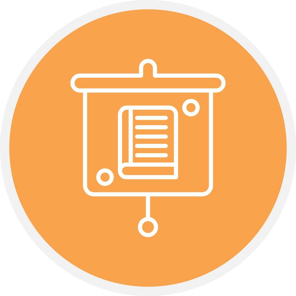 Education Presentation Line Circle vector