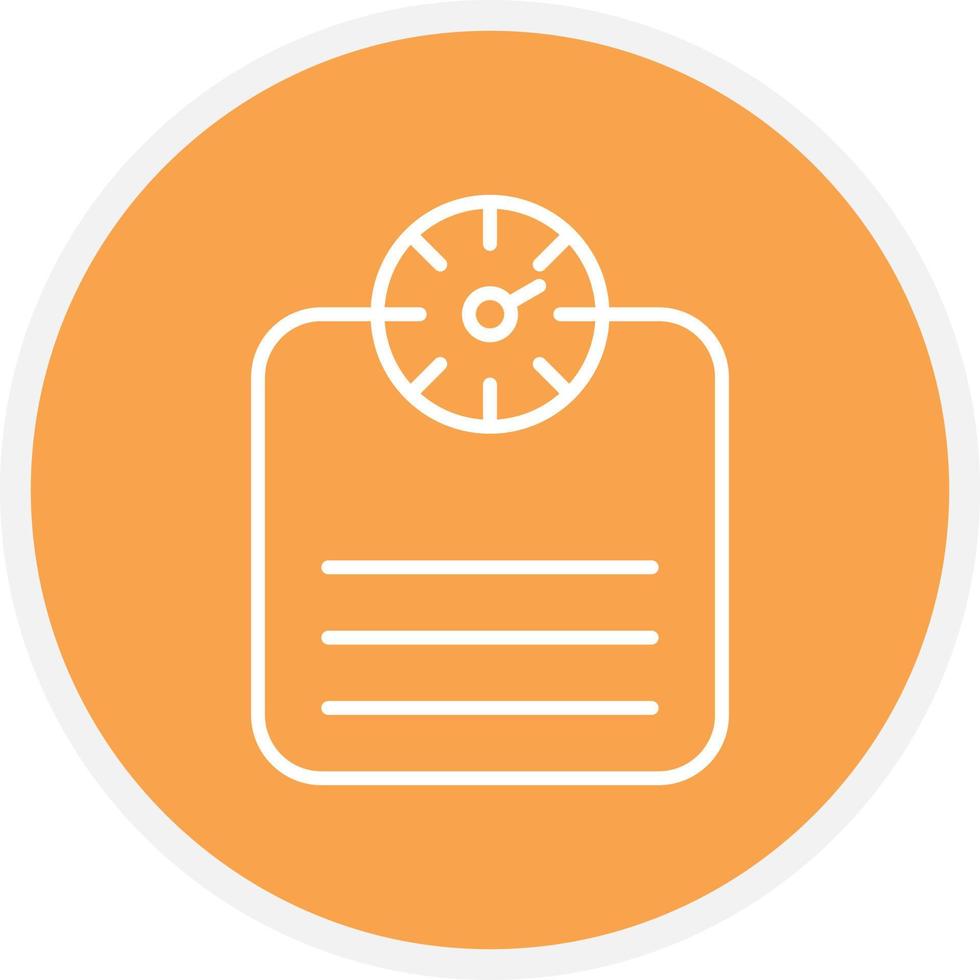 Weight Machine Line Circle vector
