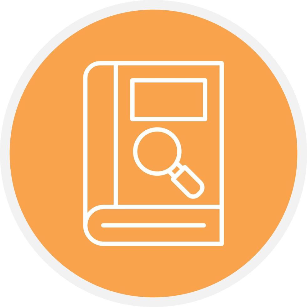 Search Book Line Circle vector
