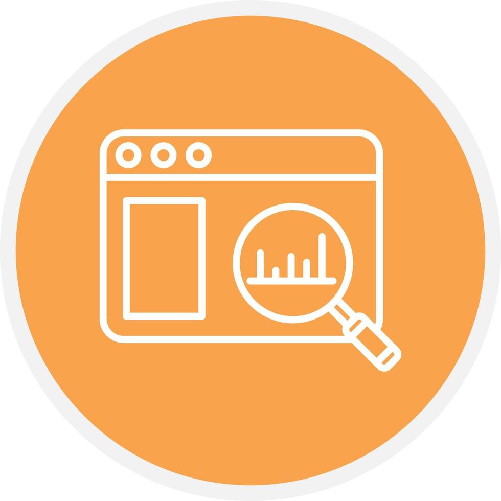 Web Search Line Circle vector
