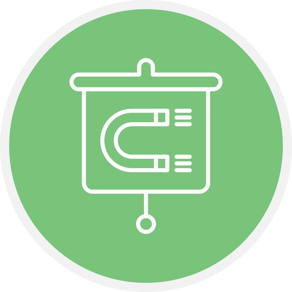 Magnet Presentation Line Circle vector