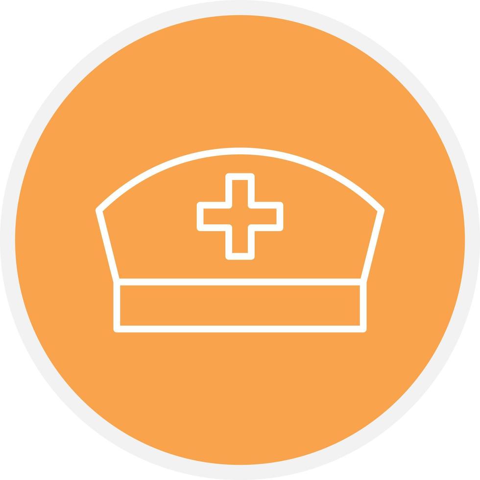 Nurse Cap Line Circle vector