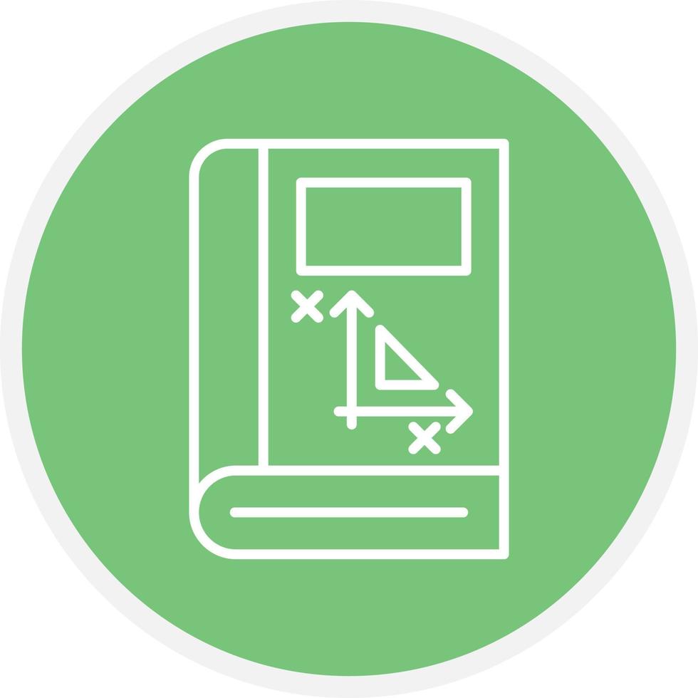 Algebra Book Line Circle vector