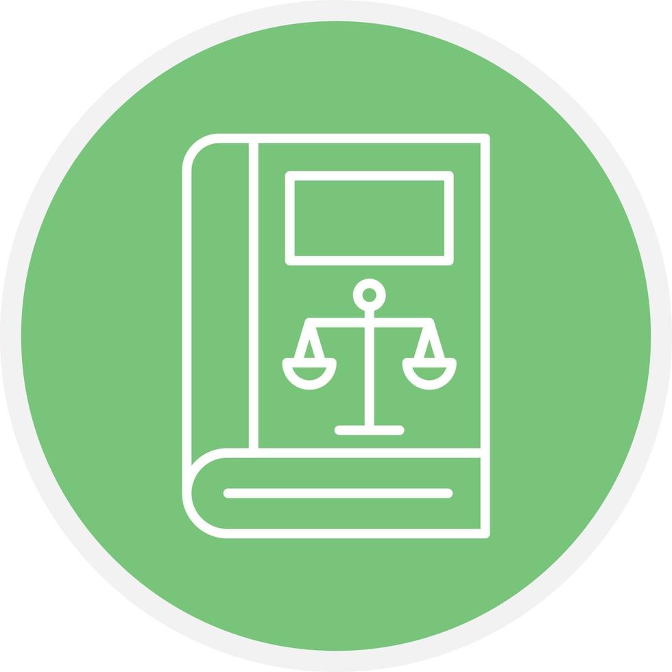 Law Book Line Circle vector