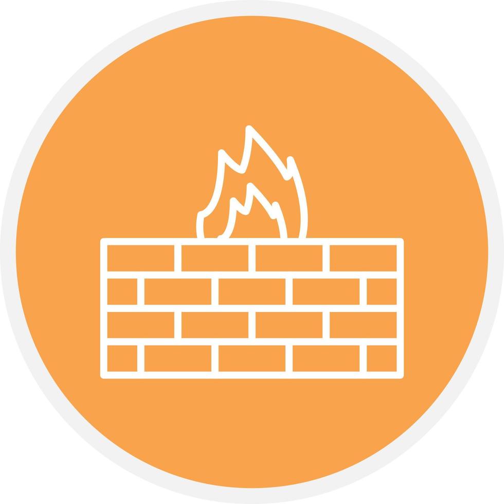 Firewall  Line Circle vector