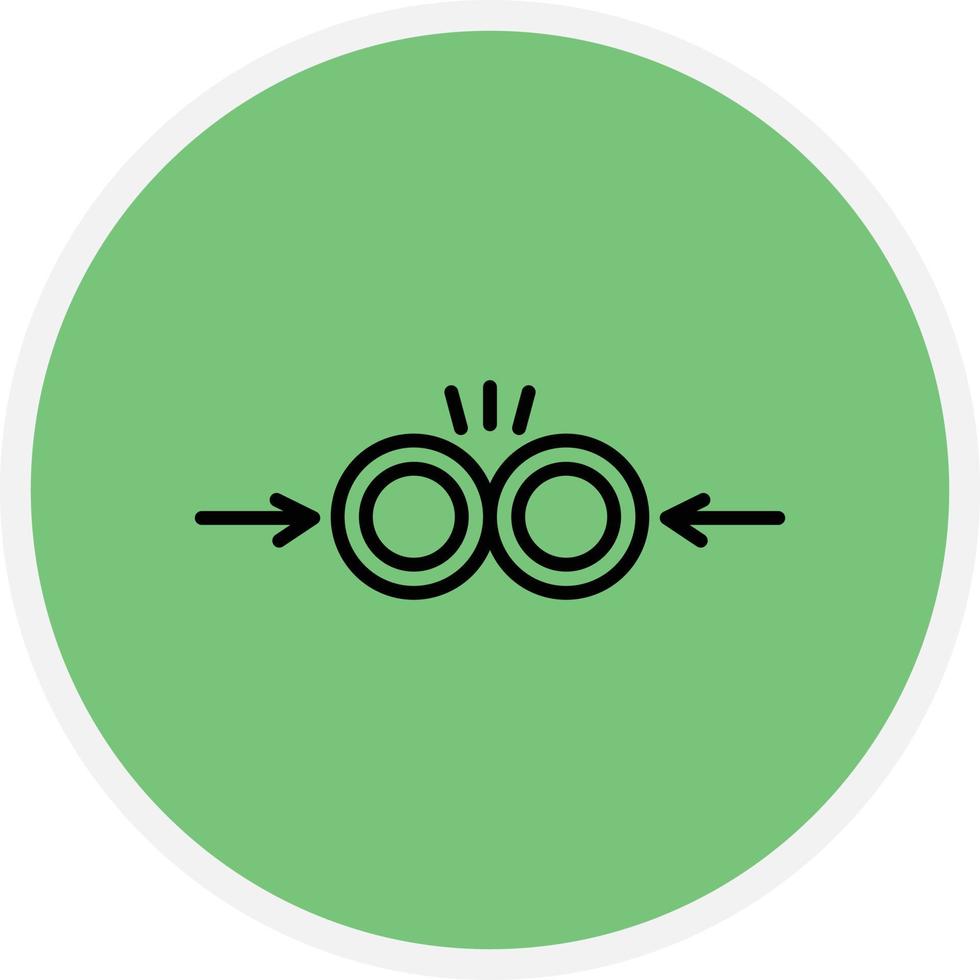 Collision Line Circle vector