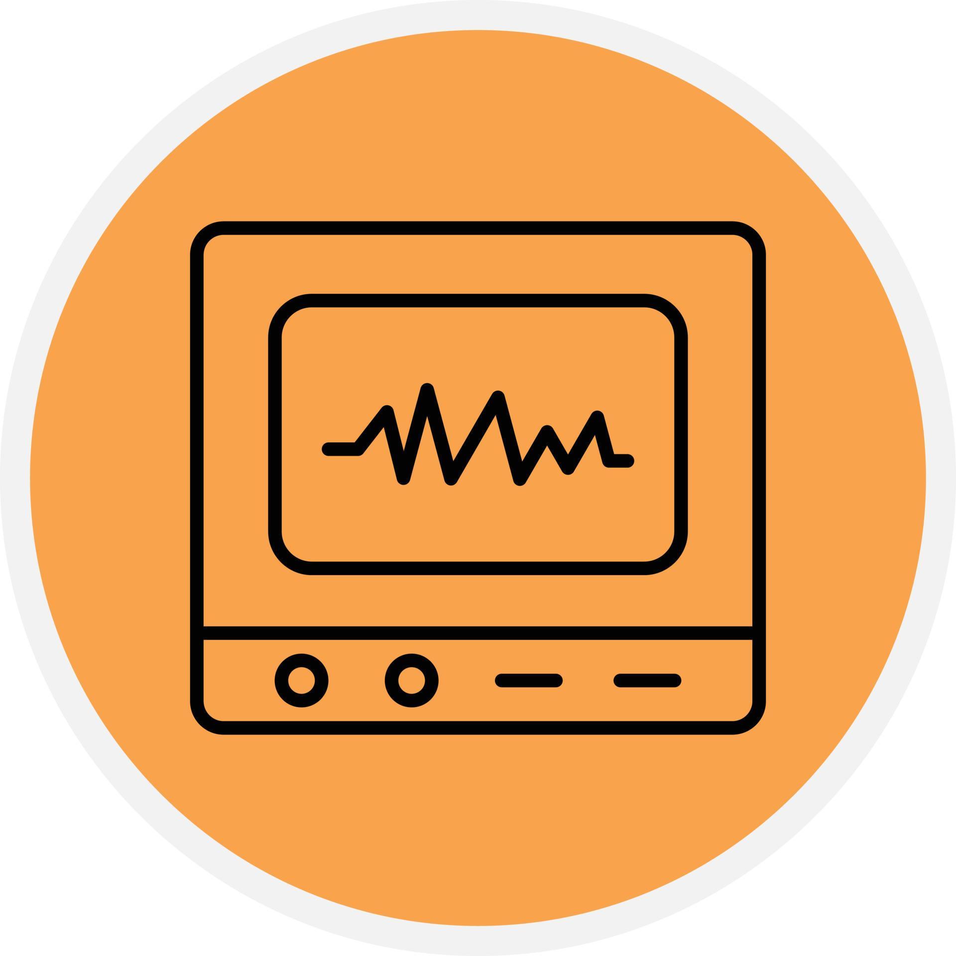 Oscilloscope Line Circle 9861359 Vector Art at Vecteezy