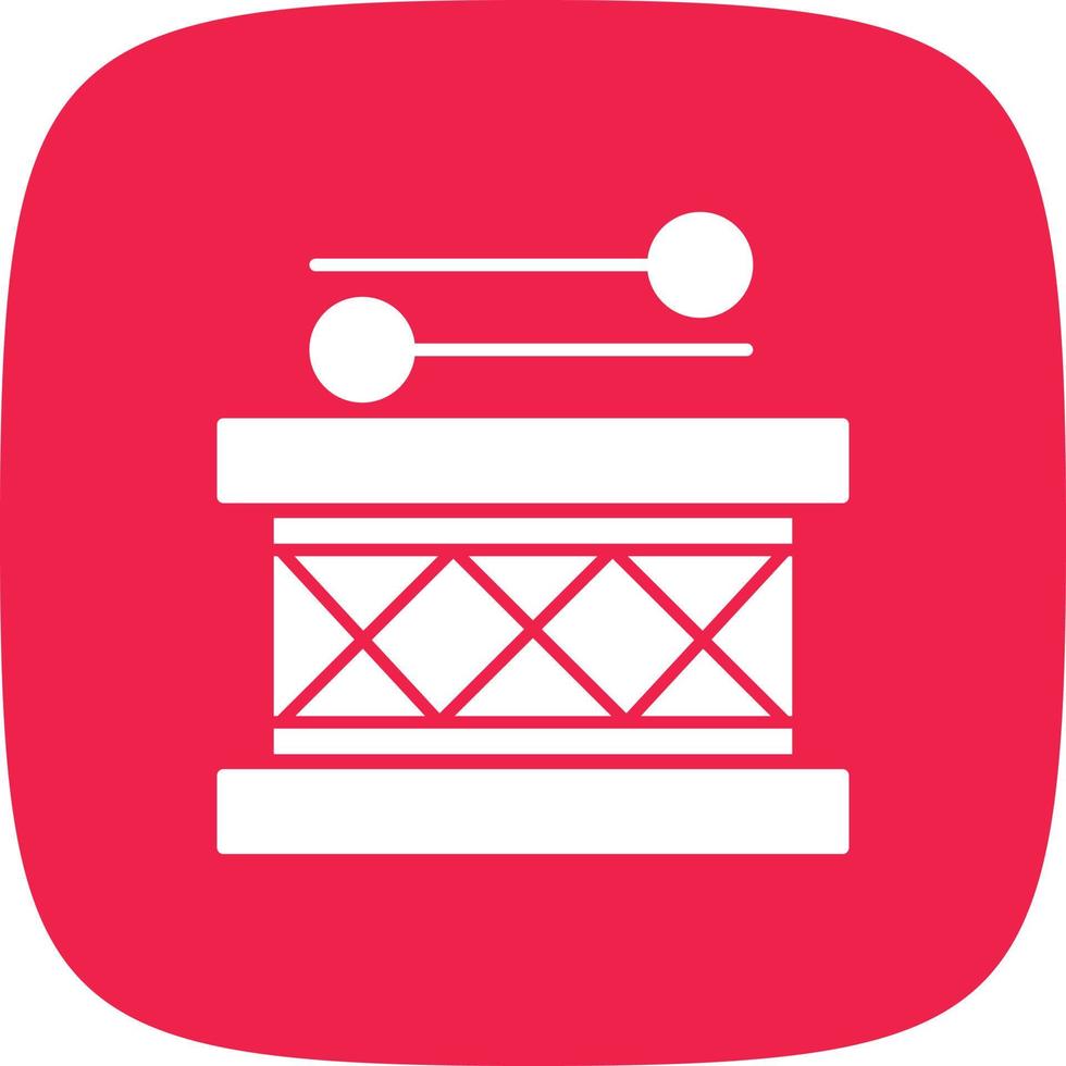 Drum Glyph Round Corner vector
