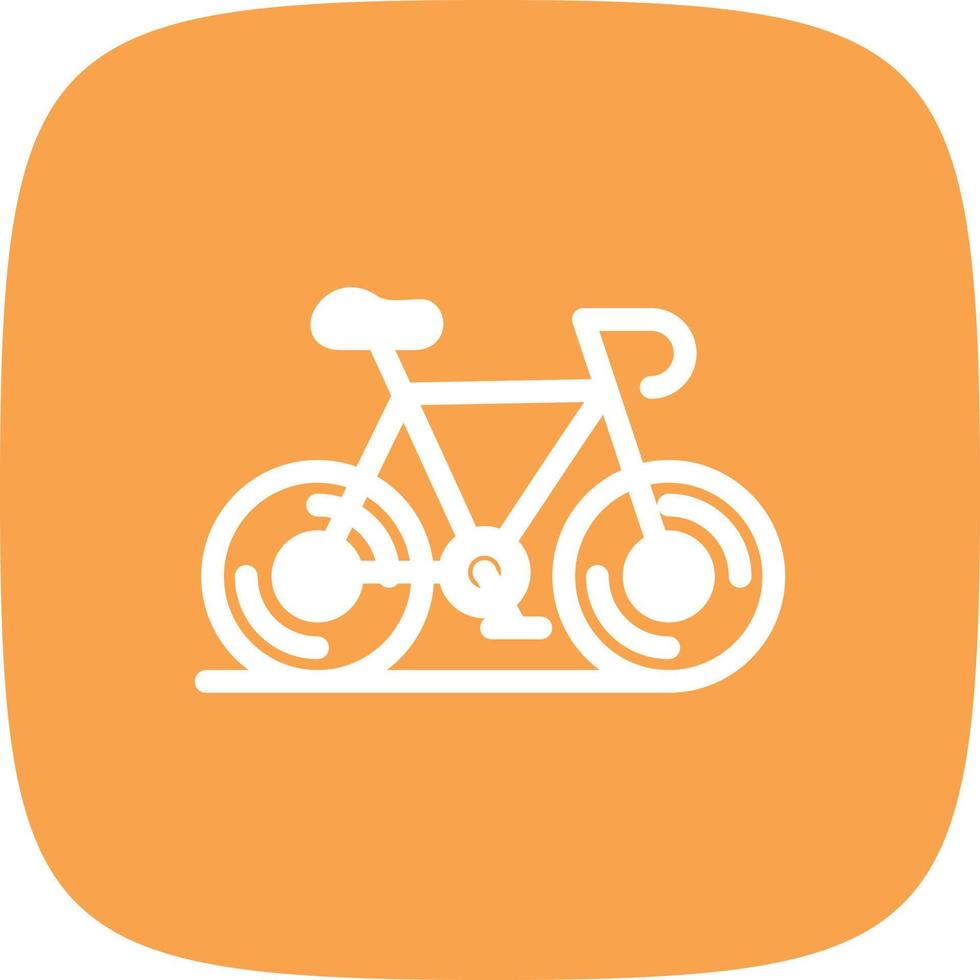 Bicycle Glyph Round Corner vector