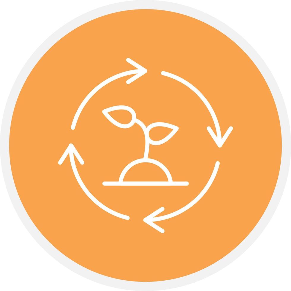 Green Energy Line Circle vector