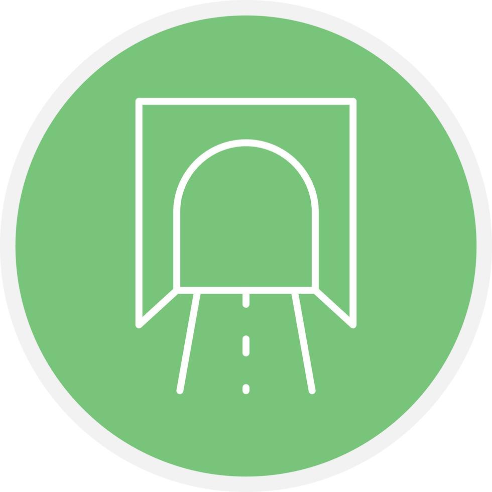 Tunnel Line Circle vector