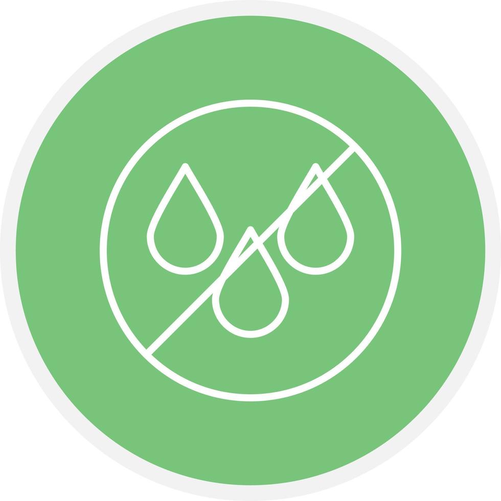 No Water Line Circle vector