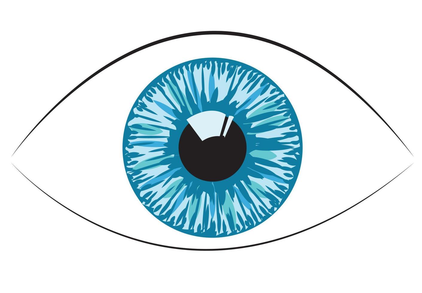 Human eye. Symbol. Vector illustration.